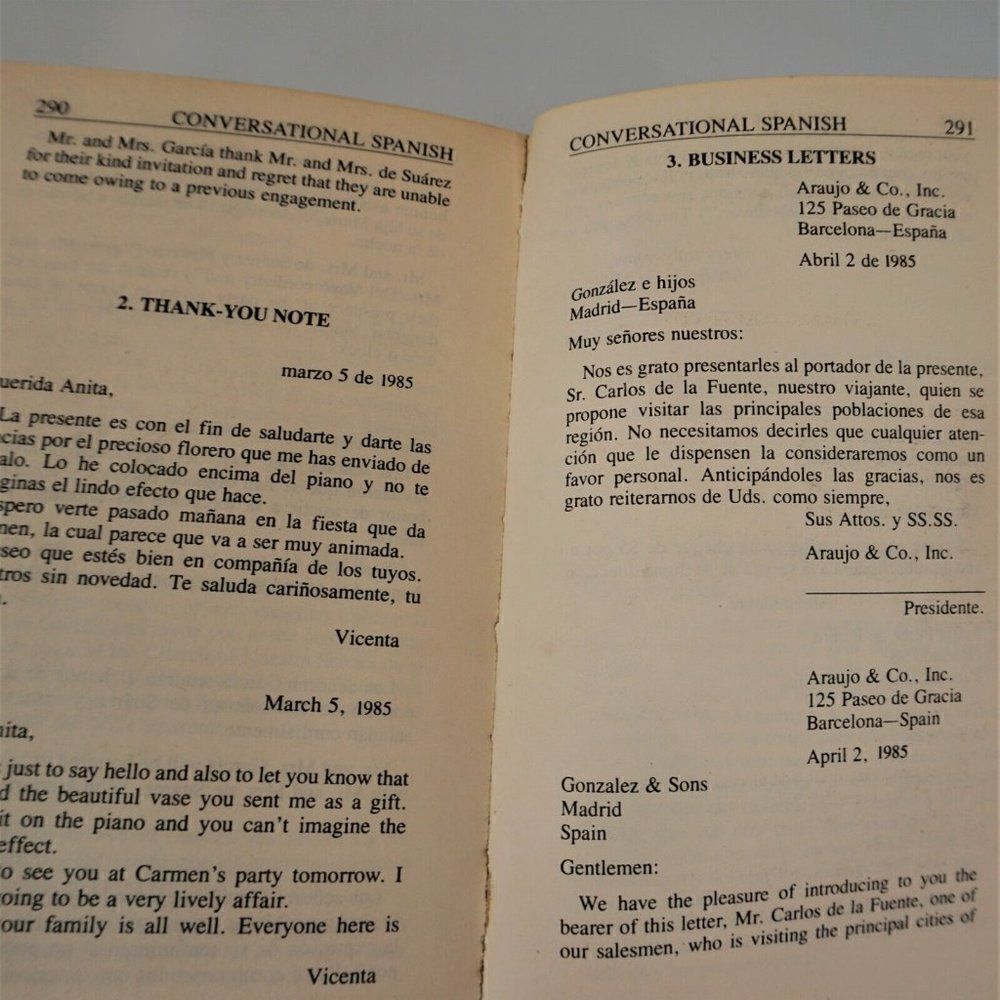 Conversational Spanish A Complete Course in Everyday Spanish 1985 Paperback - Picture 11 of 11